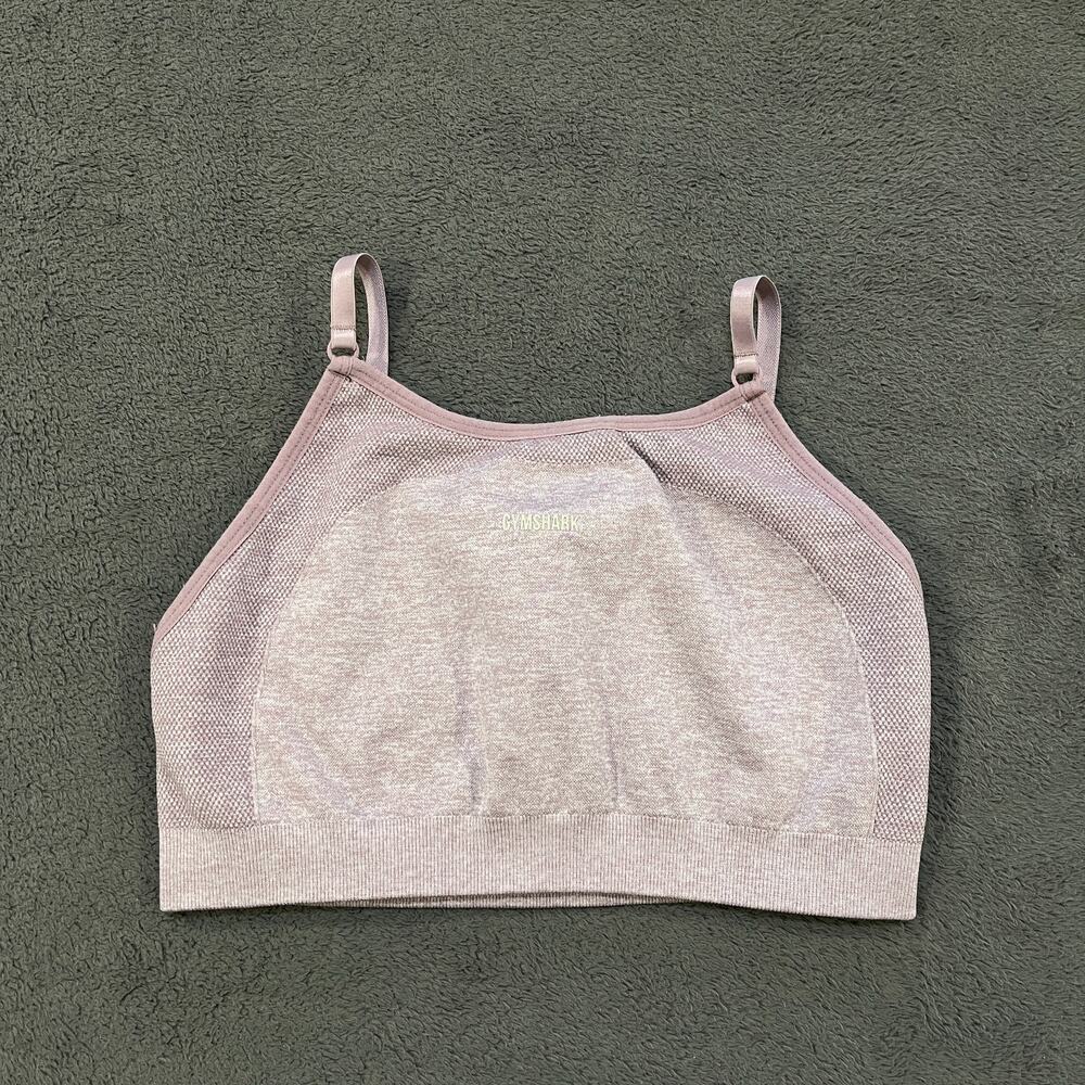 Gymshark Flex Plum Marl Activewear Adjustable Strappy Sports Bra Women's Size M